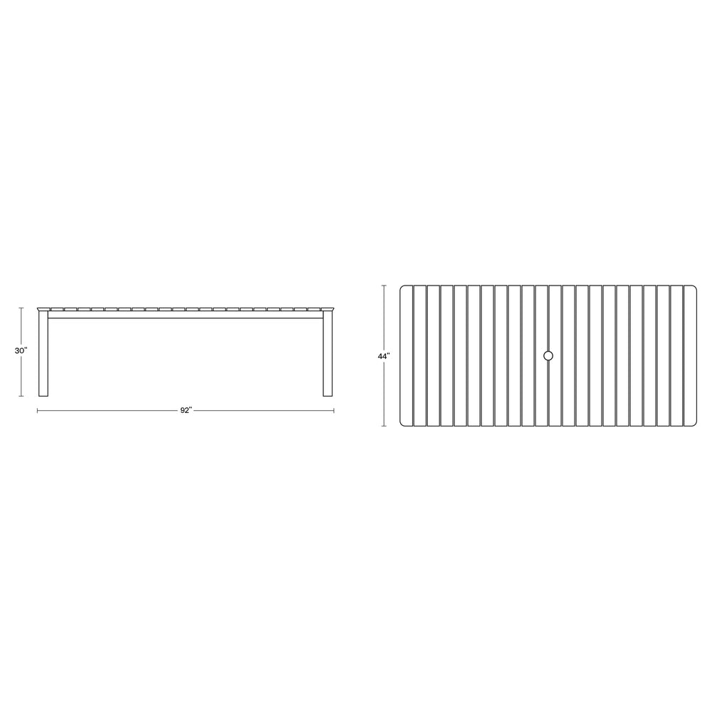 Haven Outdoor Rectangular Dining Table