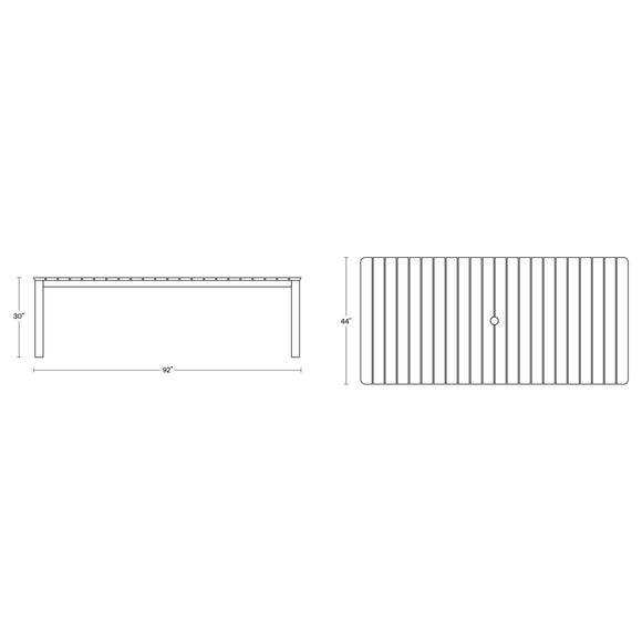 Haven Outdoor Rectangular Dining Table