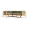 Haven Outdoor L-Shape Sectional with Arm Cushions  option 4 Pieces