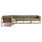 Haven Outdoor L-Shape Sectional with Arm Cushions