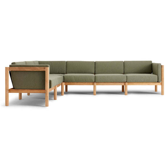 Haven Outdoor L-Shape Sectional with Arm Cushions