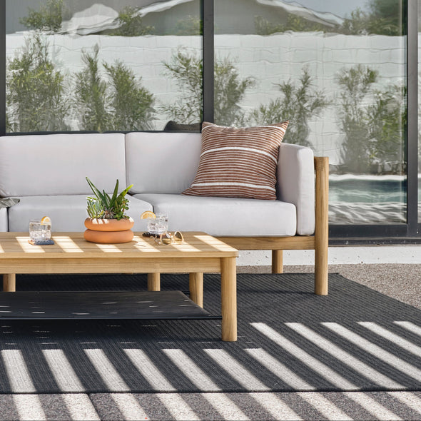 Haven Outdoor L-Shape Sectional with Arm Cushions