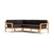 Haven Outdoor L-Shape Sectional with Teak Arms  option 4 Pieces
