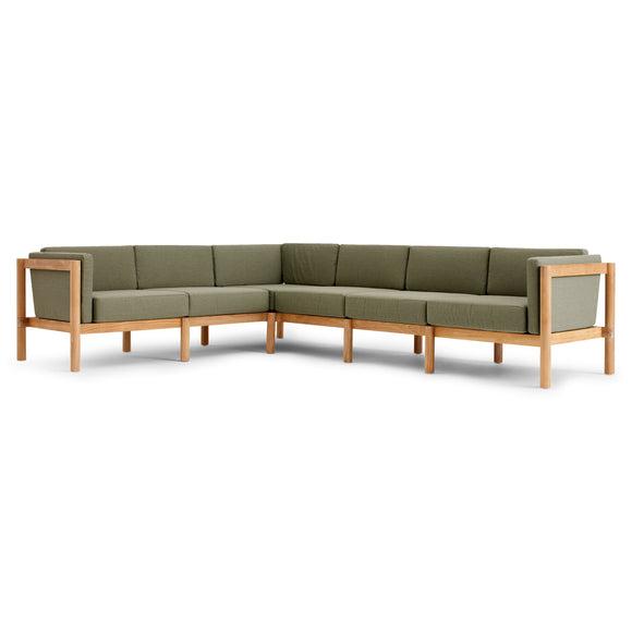 Haven Outdoor L-Shape Sectional with Arm Cushions