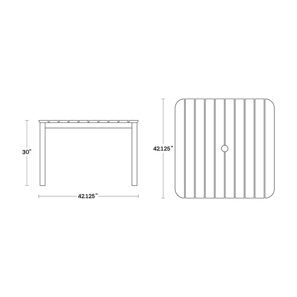 Haven Outdoor Square Dining Table