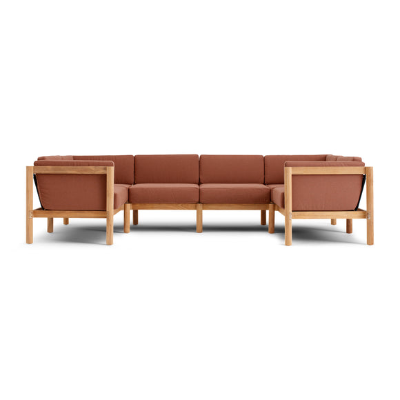 Haven Outdoor U-Shape Sectional with Arm Cushions