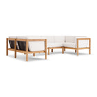 Haven Outdoor U-Shape Sectional with Arm Cushions