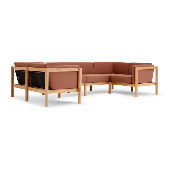Haven Outdoor U-Shape Sectional with Arm Cushions