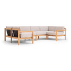 Haven Outdoor U-Shape Sectional with Teak Arms