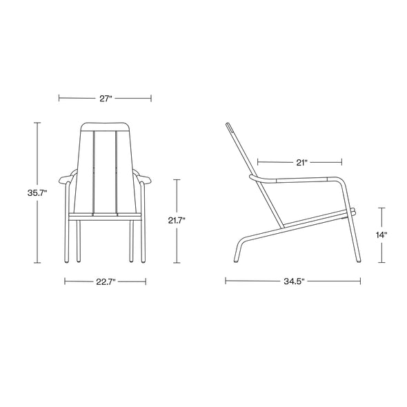 Hopper Outdoor Lounge Chair