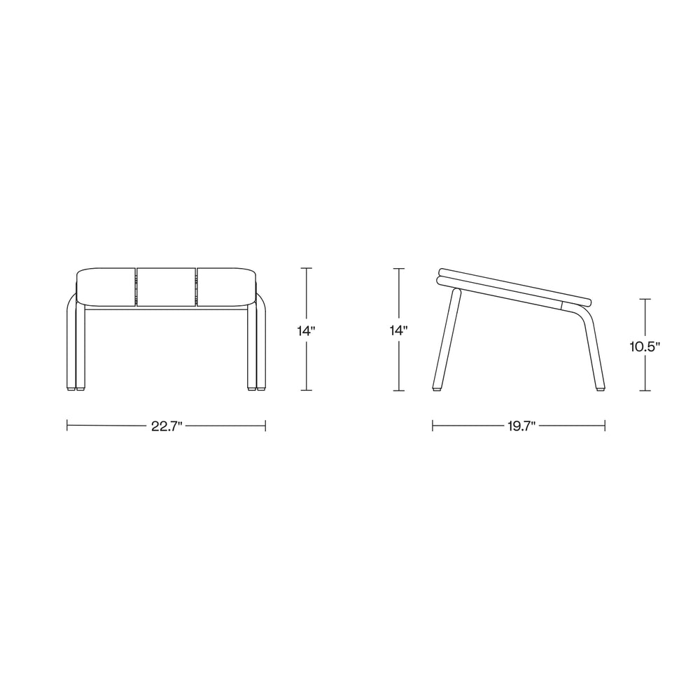 Hopper Outdoor Ottoman