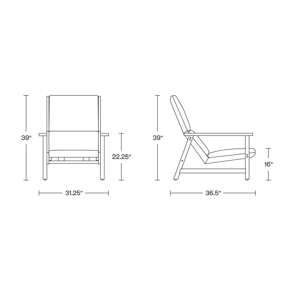 Leedo Outdoor Deck Chair