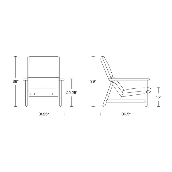Leedo Outdoor Deck Chair