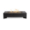 Rook Rectangle Fire Pit Table  option Charcoal