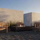 Rook Rectangle Fire Pit Table