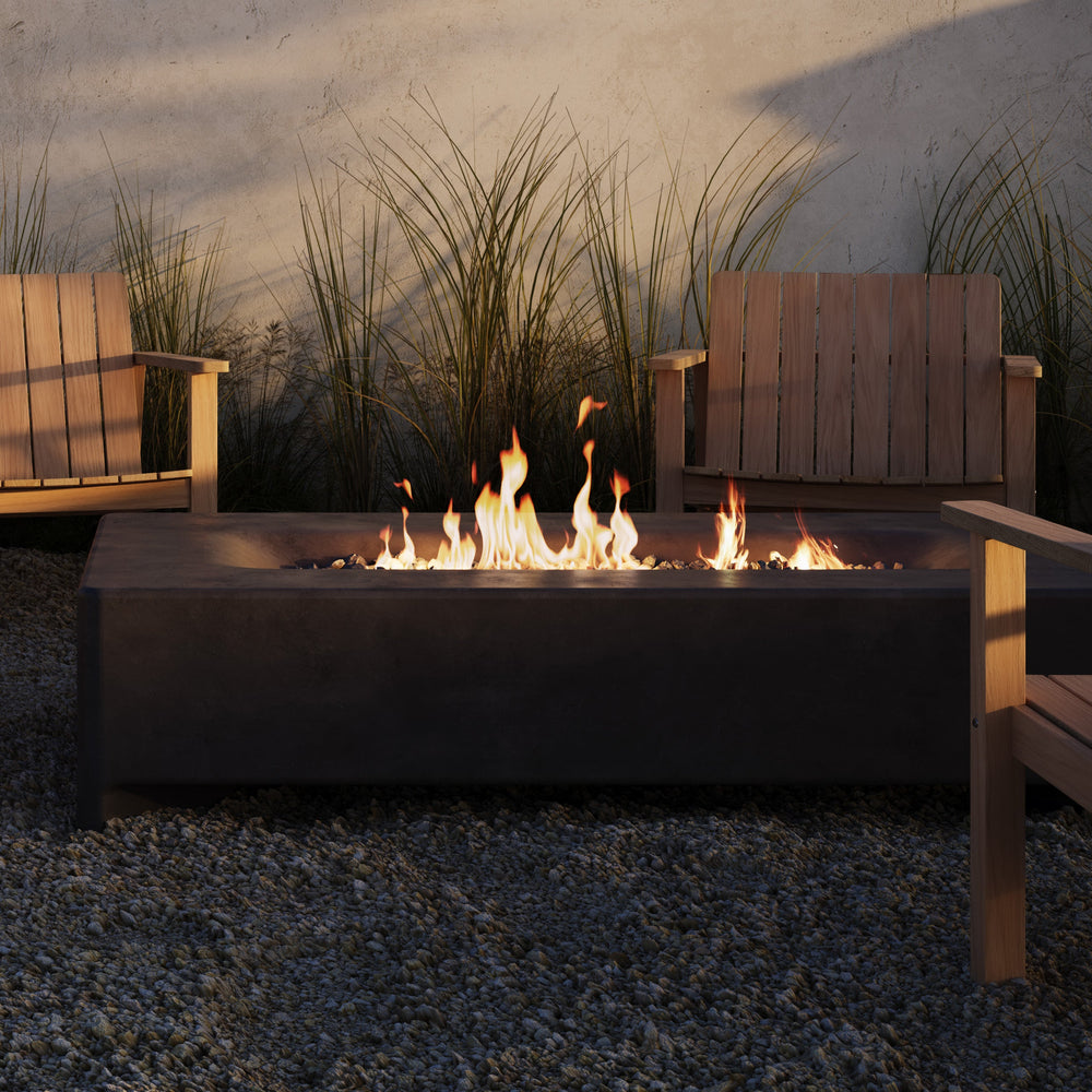 Rook Rectangle Fire Pit Table