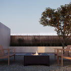 Rook Rectangle Fire Pit Table