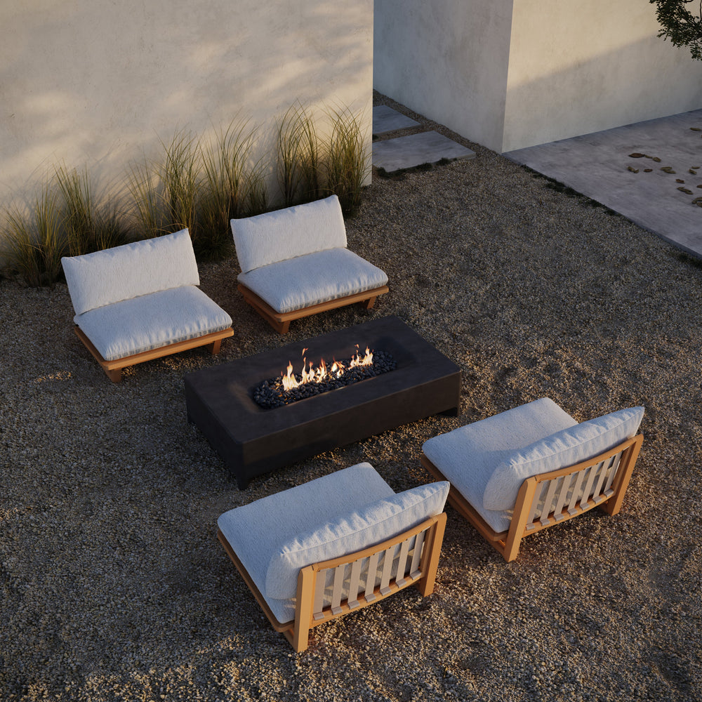 Rook Rectangle Fire Pit Table