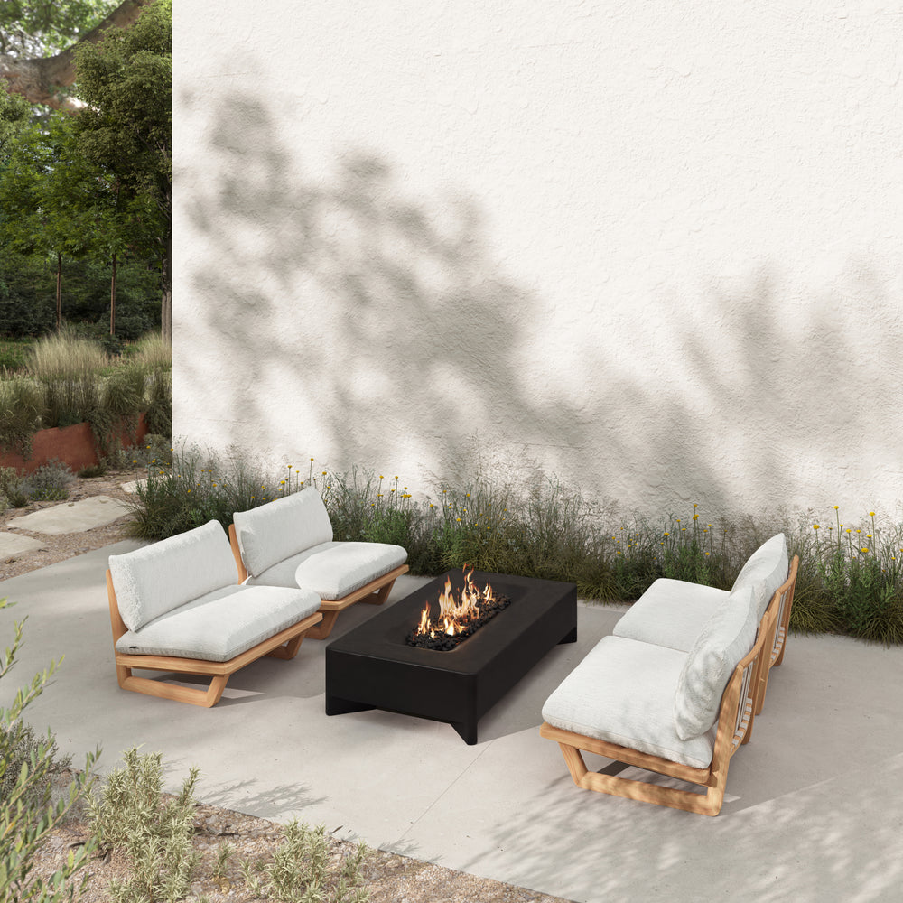 Rook Rectangle Fire Pit Table