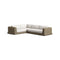 Roundabout Outdoor L-Shape Sectional  option 2 Pieces