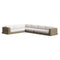 Roundabout Outdoor L-Shape Sectional  option 3 Pieces