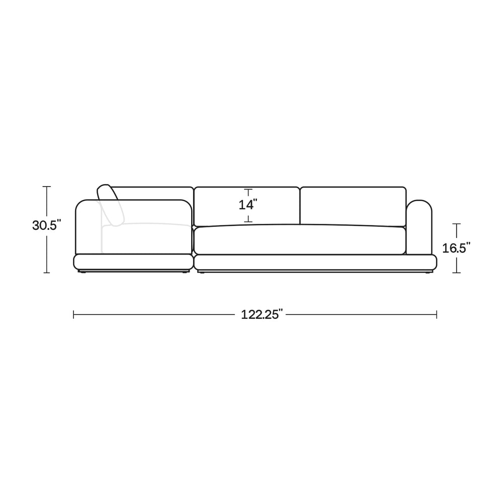Roundabout Outdoor L-Shape Sectional