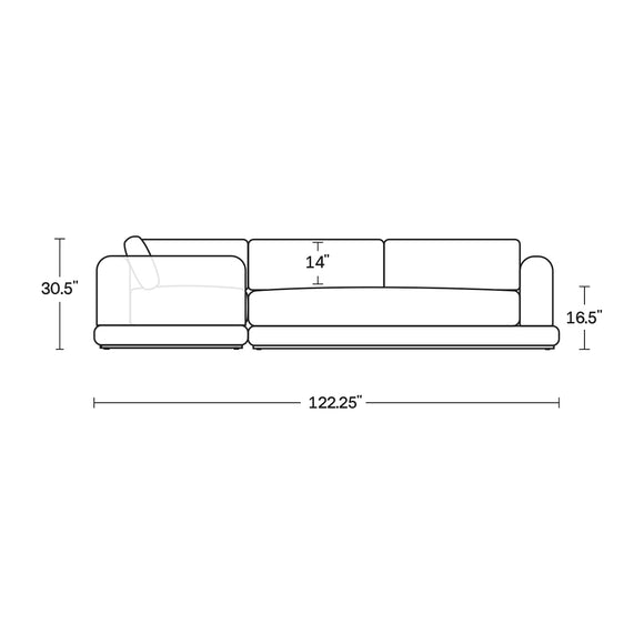 Roundabout Outdoor L-Shape Sectional