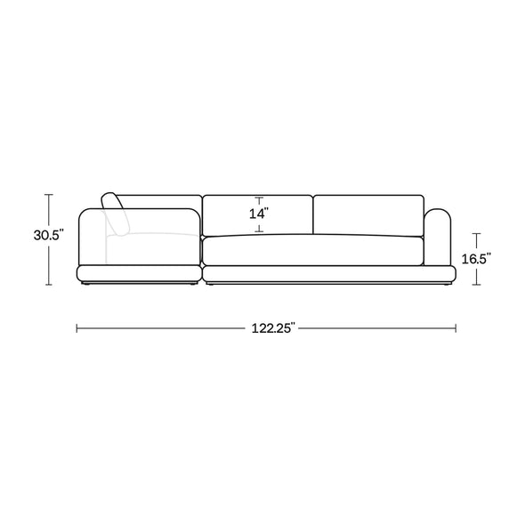 Roundabout Outdoor L-Shape Sectional