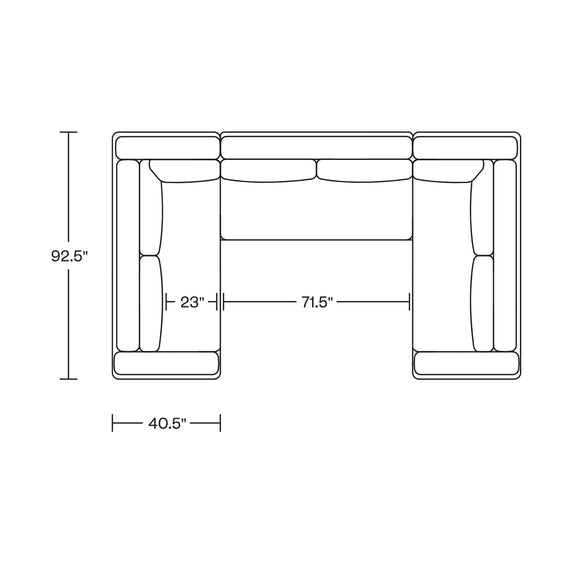 Roundabout Outdoor U-Shape Sectional