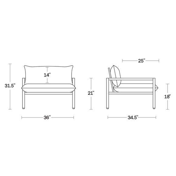 Terra Outdoor Lounge Chair