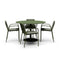 XY Outdoor Dining Set with Armchairs  option Olive