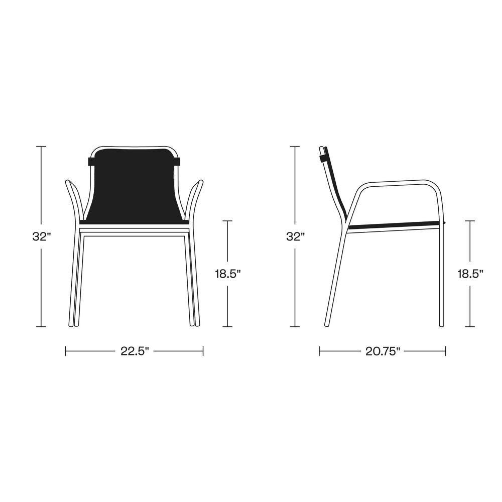 XY Outdoor Dining Armchair (Set of 2)