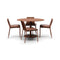 XY Outdoor Dining Set  option Rust