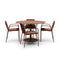 XY Outdoor Dining Set with Armchairs  option Rust