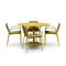 XY Outdoor Dining Set with Armchairs  option Yellow