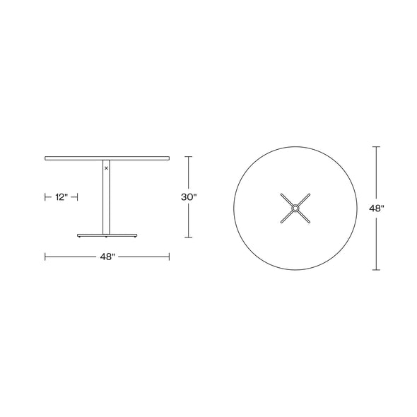 XY Outdoor Round Dining Table