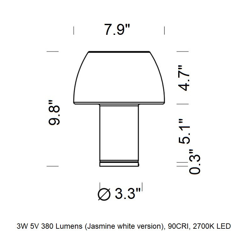 Lorosae Portable LED Table Lamp