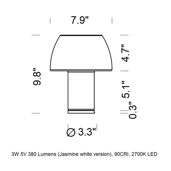 Lorosae Portable LED Table Lamp