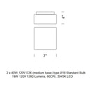 Matrix Wall or Ceiling Light