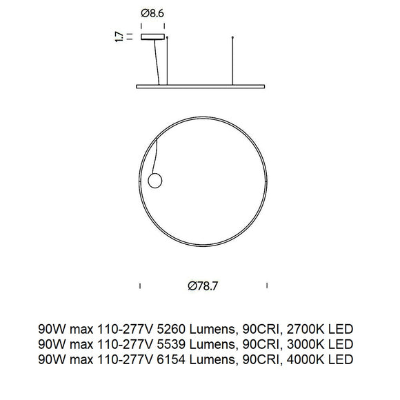 Zirkol Circle LED Pendant Light