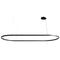 Zirkol Oval LED Pendant Light  option Black