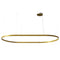 Zirkol Oval LED Pendant Light  option Gold