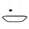 Zirkol Square LED Pendant Light  option Black