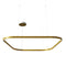 Zirkol Square LED Pendant Light  option Gold
