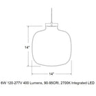 Brava Wide LED Pendant Light