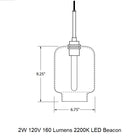 Calla Optique Pendant Light