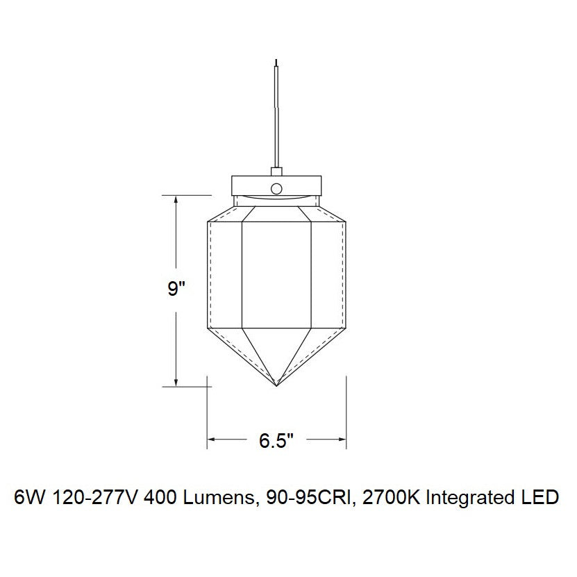 Facet LED Pendant Light