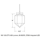 Facet LED Pendant Light