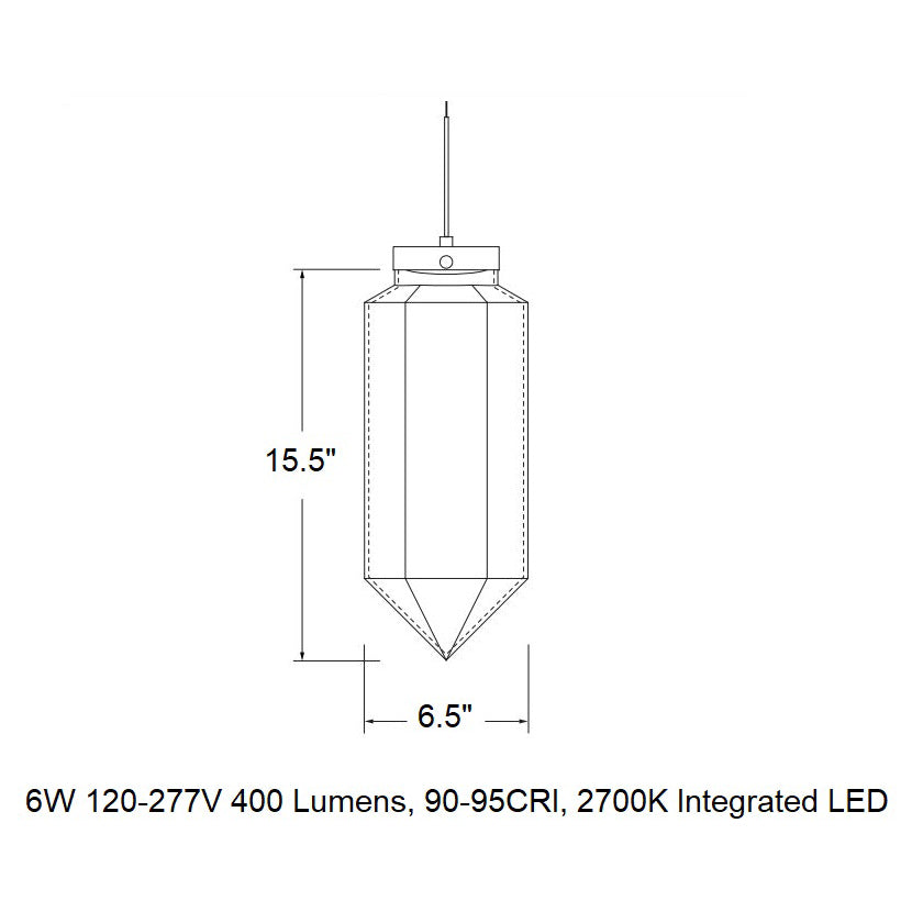 Facet LED Pendant Light