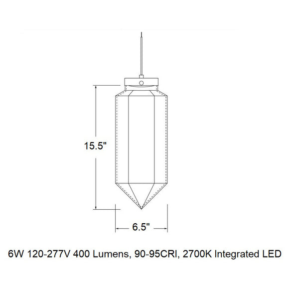 Facet LED Pendant Light